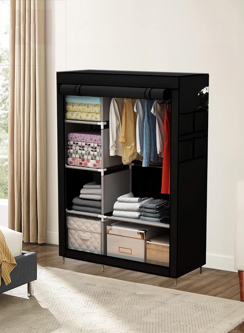 Roman Gifts Portable Wardrobe Clothes Storage Organizer Fabric Wardrobe For Clothing - Image 2