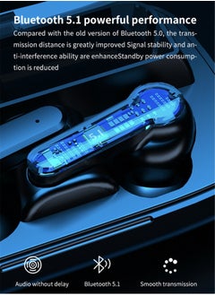 Generic TWS  wireless bluetooth headset touch sports in-ear headset waterproof noise reduction binaural bluetooth 5.1 headset wireless earbuds true wireless compatible apple Suitable for Android and other sys  - Image 4