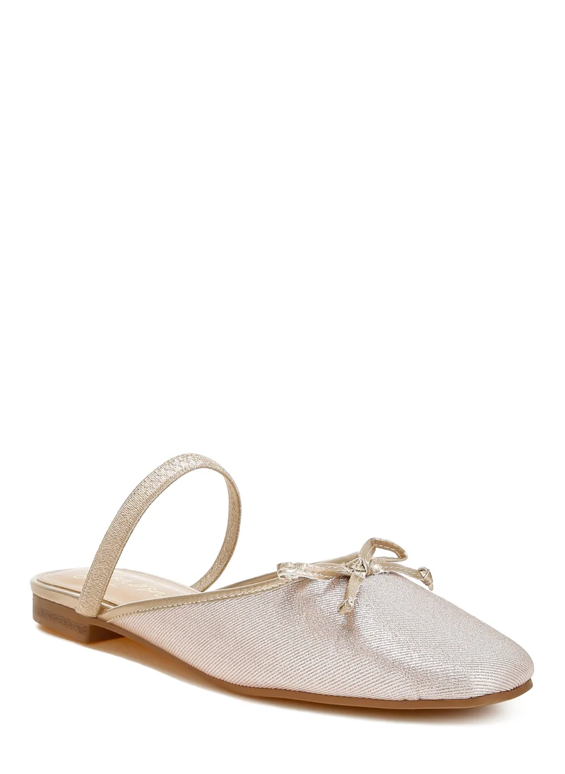 London Rag Glitter Ballet Mules in Champagne Gold