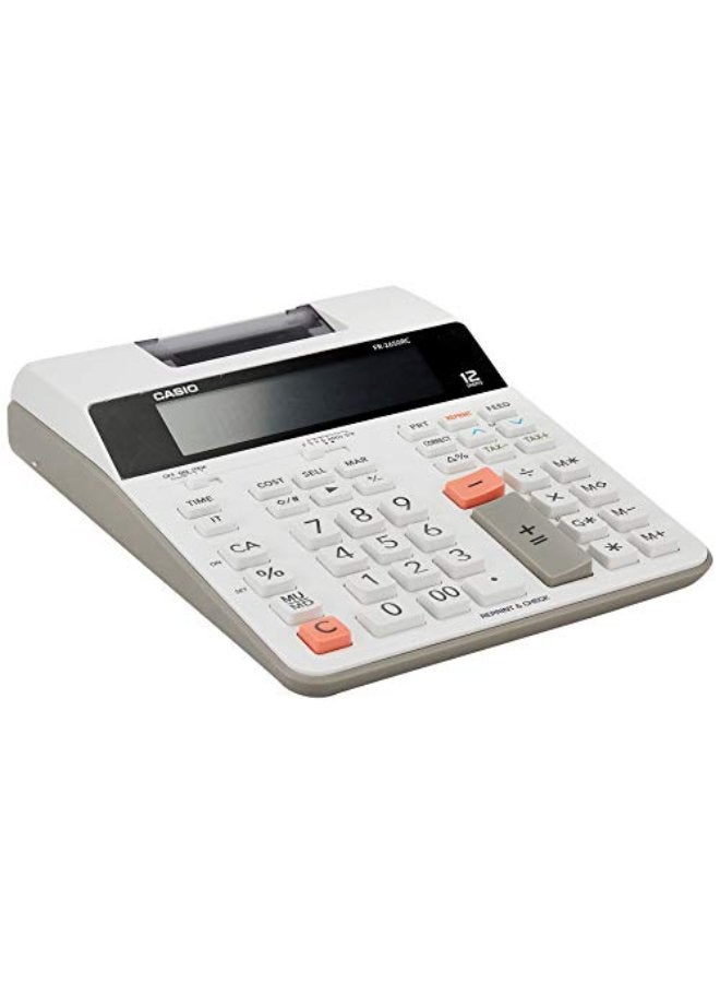 كاسيو FR2650RC سطح المكتب آلة حاسبة بطباعة ملونة ثنائية اللون 12 رقم - Image 1