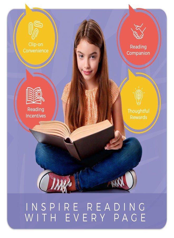 فن-أن-نف فواصل كتب للأطفال من Reading Rewards، قابلة للتعليق على الصفحة، تحمل كلماتٍ حكيمة وعباراتٍ ملهمة - فواصل كتب ممتعة للأطفال، وجوائز صفية، وفواصل كتب تحفيزية، وإكسسوارات للمخططات - فواصل كتب للنساء القارئات - عبوة من 75 قطعة - Image 4