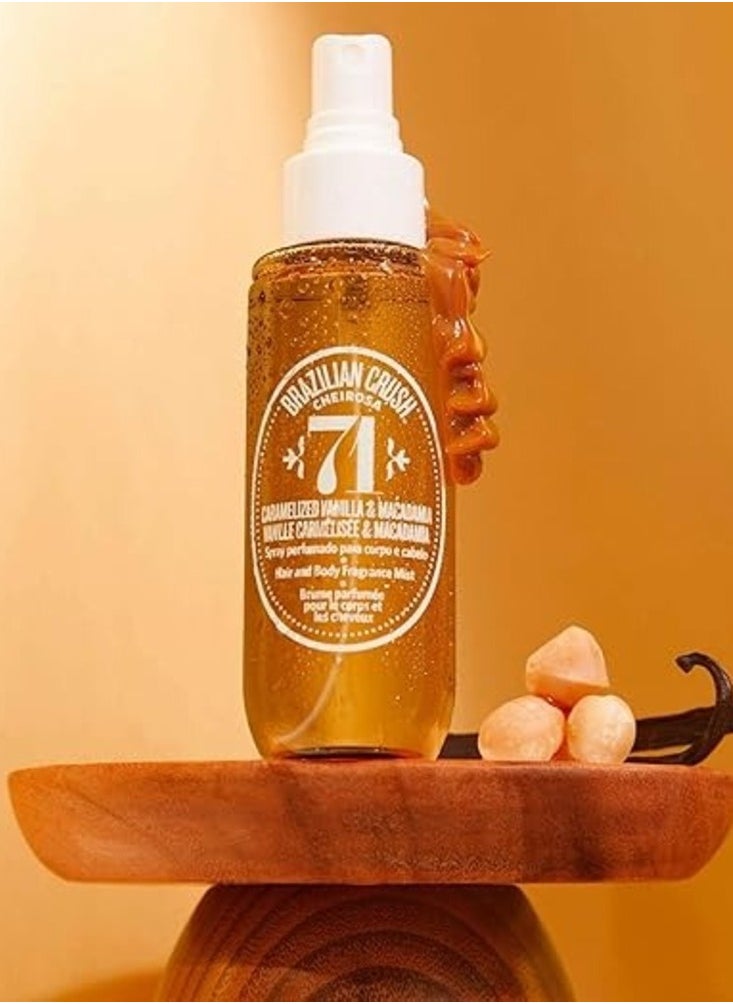 Sol de Janeiro - Sol de Janeiro Brazilian Crush Cheirosa 71 Hair & Body Perfume Mist - 90ml | Decadent Gourmand Fragrance with Notes of Caramelized Vanilla, Toasted Coconut & White Chocolate - Image 1