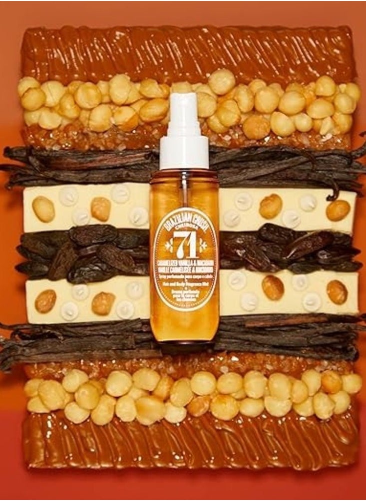 Sol de Janeiro - Sol de Janeiro Brazilian Crush Cheirosa 71 Hair & Body Perfume Mist - 90ml | Decadent Gourmand Fragrance with Notes of Caramelized Vanilla, Toasted Coconut & White Chocolate - Image 1
