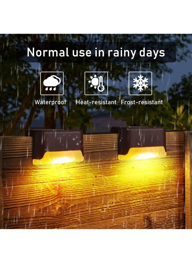 Rocket Flyer Fence Post Solar Light, Weatherproof LED Deck Light Solar Outdoor Light, Solar Deck Light for Garden, Patio, Garden, Walkway, Terrace Pool Stair Steps & Passage (Warm Color) - Image 2