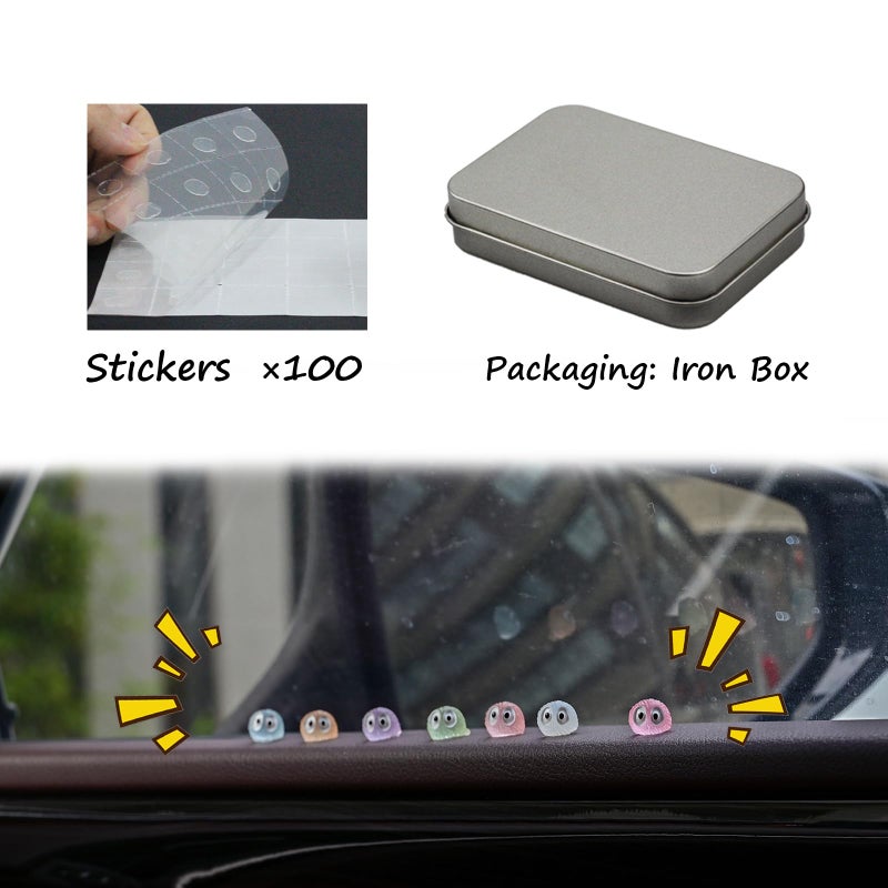 Mevodeata 51 Pcs Cute Soot Sprite Car Decor Rearview Mirror Accessories - Cute Decor for Car Home and Office Gifts(Colorful) - Image 2