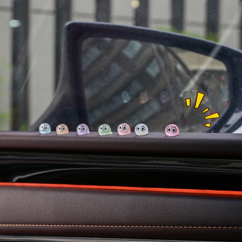 Mevodeata 51 Pcs Cute Soot Sprite Car Decor Rearview Mirror Accessories - Cute Decor for Car Home and Office Gifts(Colorful) - Image 5