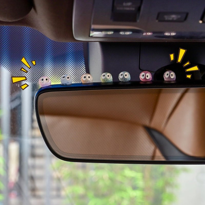 Mevodeata 51 Pcs Cute Soot Sprite Car Decor Rearview Mirror Accessories - Cute Decor for Car Home and Office Gifts(Colorful) - Image 1