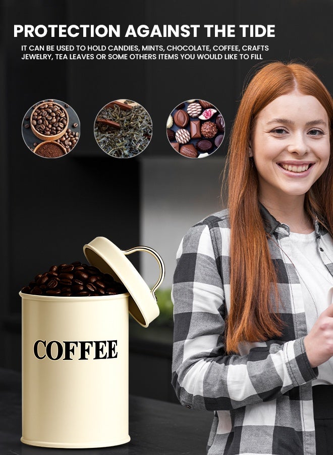 Eoptify 3PCS Kitchen Container Set with Airtight Lids, Coffee, Tea, Sugar Canister Pot, Decorative Kitchen Storage Container, Food Storage Canister Sets for Kitchen - Image 5