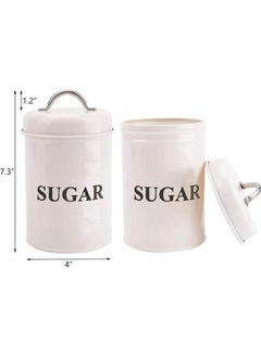 Eoptify 3PCS Kitchen Container Set with Airtight Lids, Coffee, Tea, Sugar Canister Pot, Decorative Kitchen Storage Container, Food Storage Canister Sets for Kitchen  - Image 3