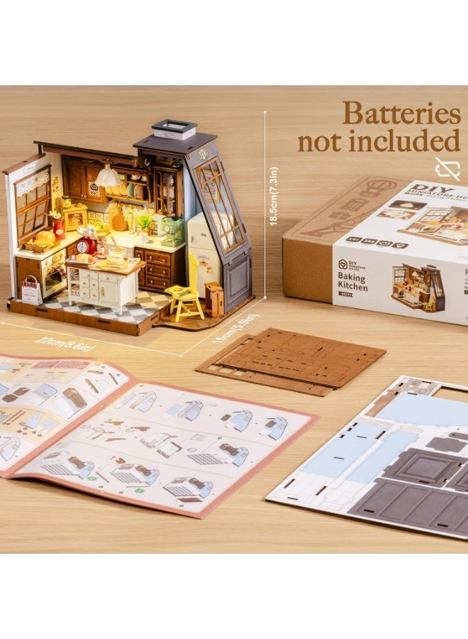 ROBOTIME Rolife Baking Kitchen DIY Miniature House DG172 - Image 4