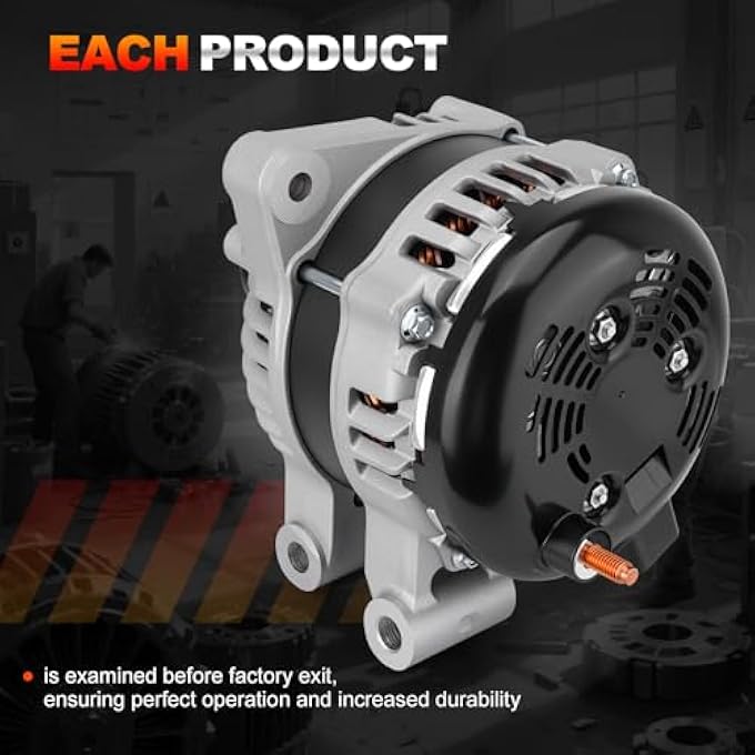 GDUKOP New Alternator Replacement 170 AMP 3.6L Compatible with 2007-2016 GMC Acadia, 2008-2017 Buick Enclave, 2007-2010 Saturn Outlook, 2009-2017 Chevrolet Traverse, Replace# 23105717, 25815839 - Image 2