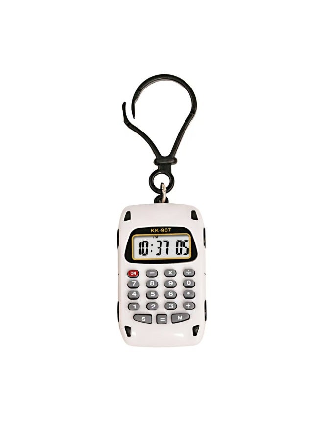 Cute Car-shaped Mini Calculator Keychain Portable Creative Handheld Calculator For Students