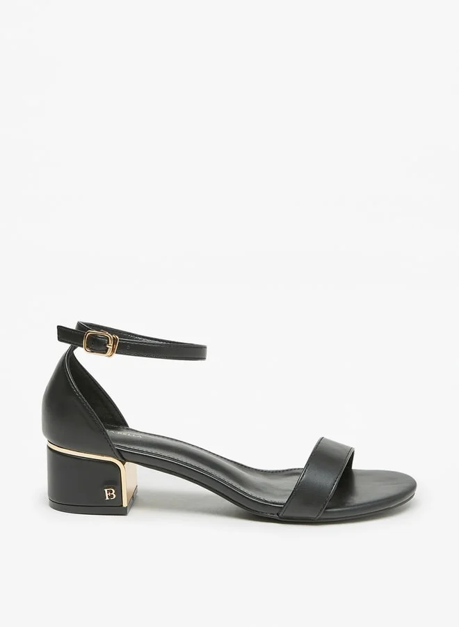 Flora Bella By Shoexpress Women's Block Heel Sandals With Ankle Strap