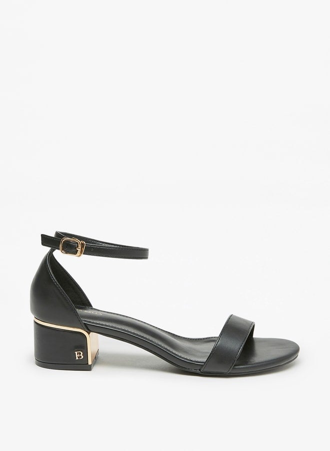 Flora Bella By Shoexpress Women's Block Heel Sandals With Ankle Strap  - Image 1