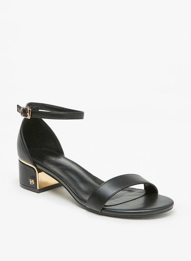 Flora Bella By Shoexpress Women's Block Heel Sandals With Ankle Strap  - Image 3