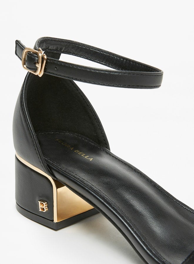 Flora Bella By Shoexpress Women's Block Heel Sandals With Ankle Strap  - Image 4