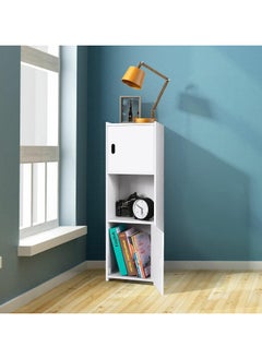 LINGWEI Bathroom Cabinet Bathroom Corner Storage Organizer Shelf Stand White 25x80x22cm  - Image 5