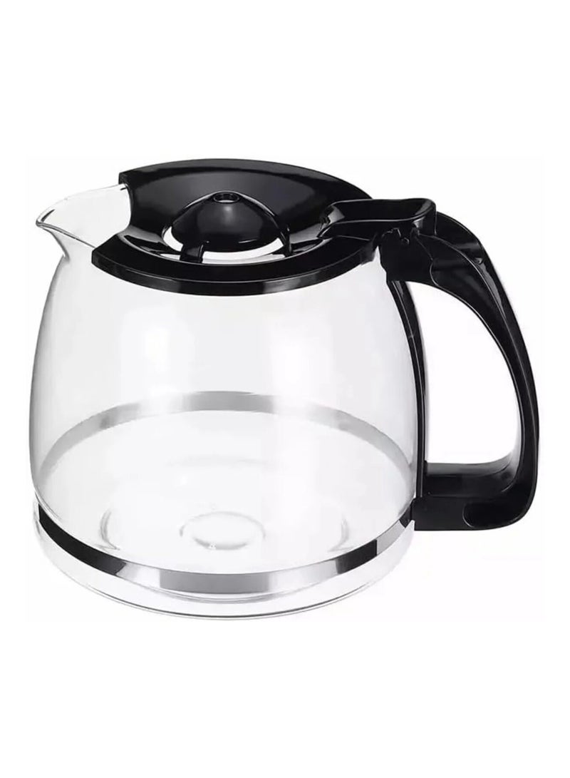 دي إل سي  إبريق ماكينة القهوة، قوارير، بديل لإبريق ماكينة القهوة، سعة 1200 مل، أسود - Image 1