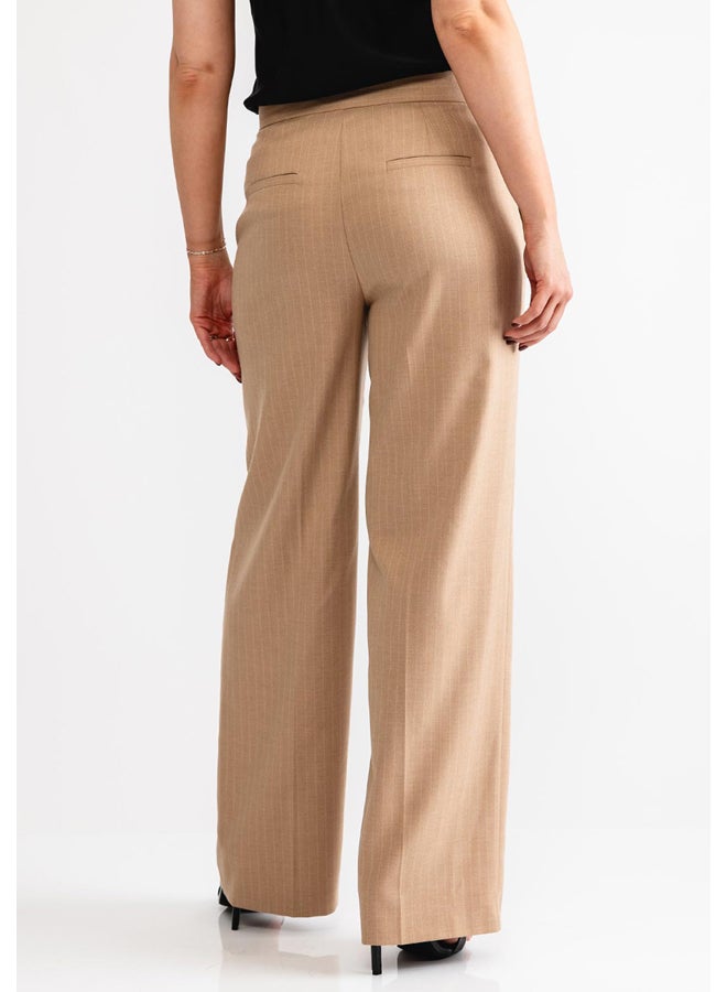 GERRY WEBER Pinstripe Wide Long Leg Trousers  - Image 2
