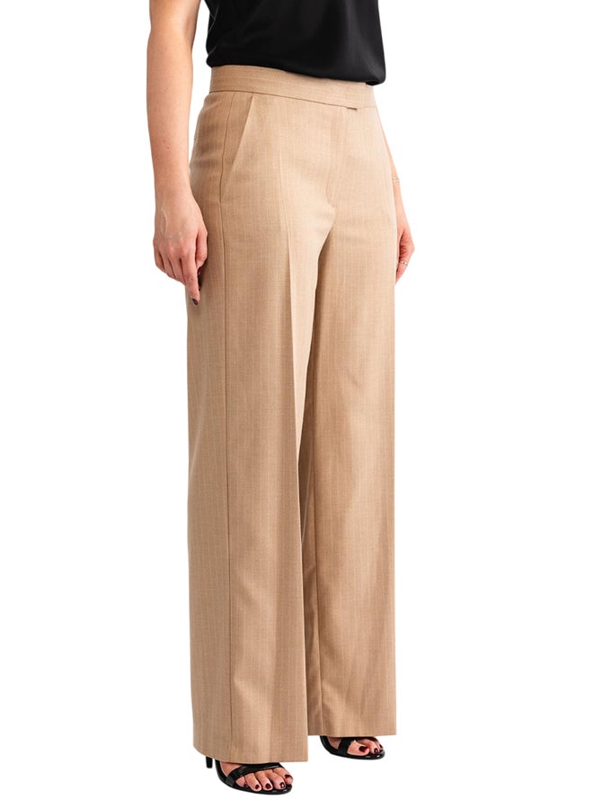 GERRY WEBER Pinstripe Wide Long Leg Trousers  - Image 1