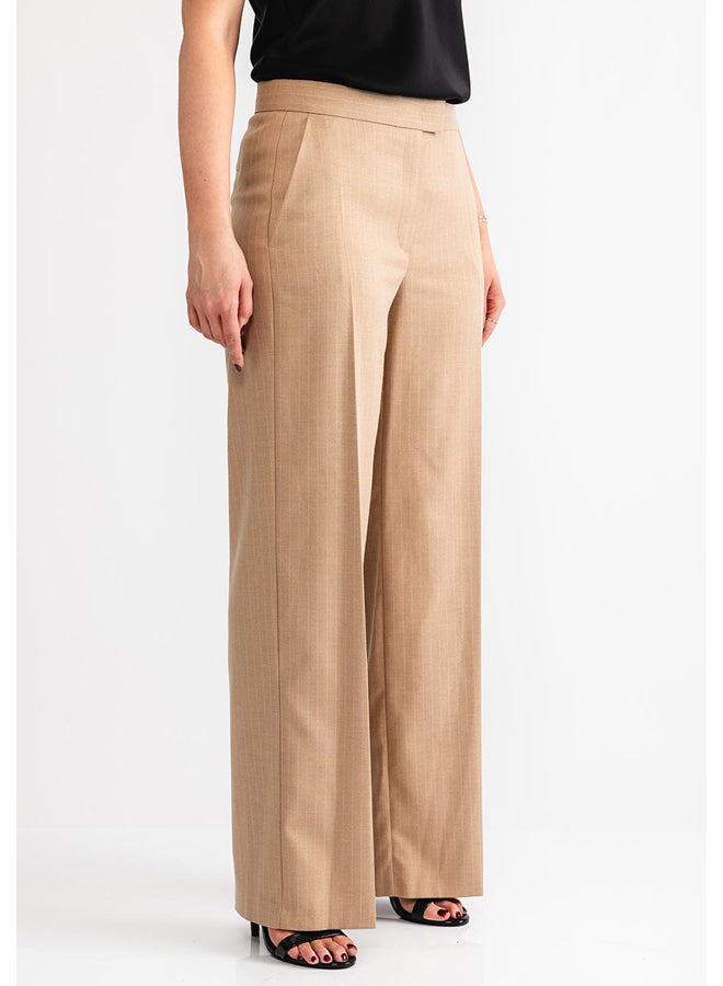 GERRY WEBER Pinstripe Wide Long Leg Trousers  - Image 4