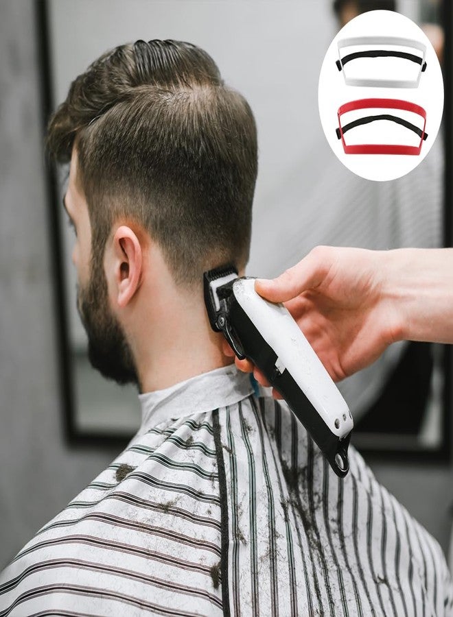 Capiant 2 Pack Neckline Shaving Template, Men Shaving Template, Edge Up Your Straight Neck Hairline, Neck Hair Template Precise Position, Hairline Shaping Hair Trimming DIY Hands Hair Cutting Tools - Image 5