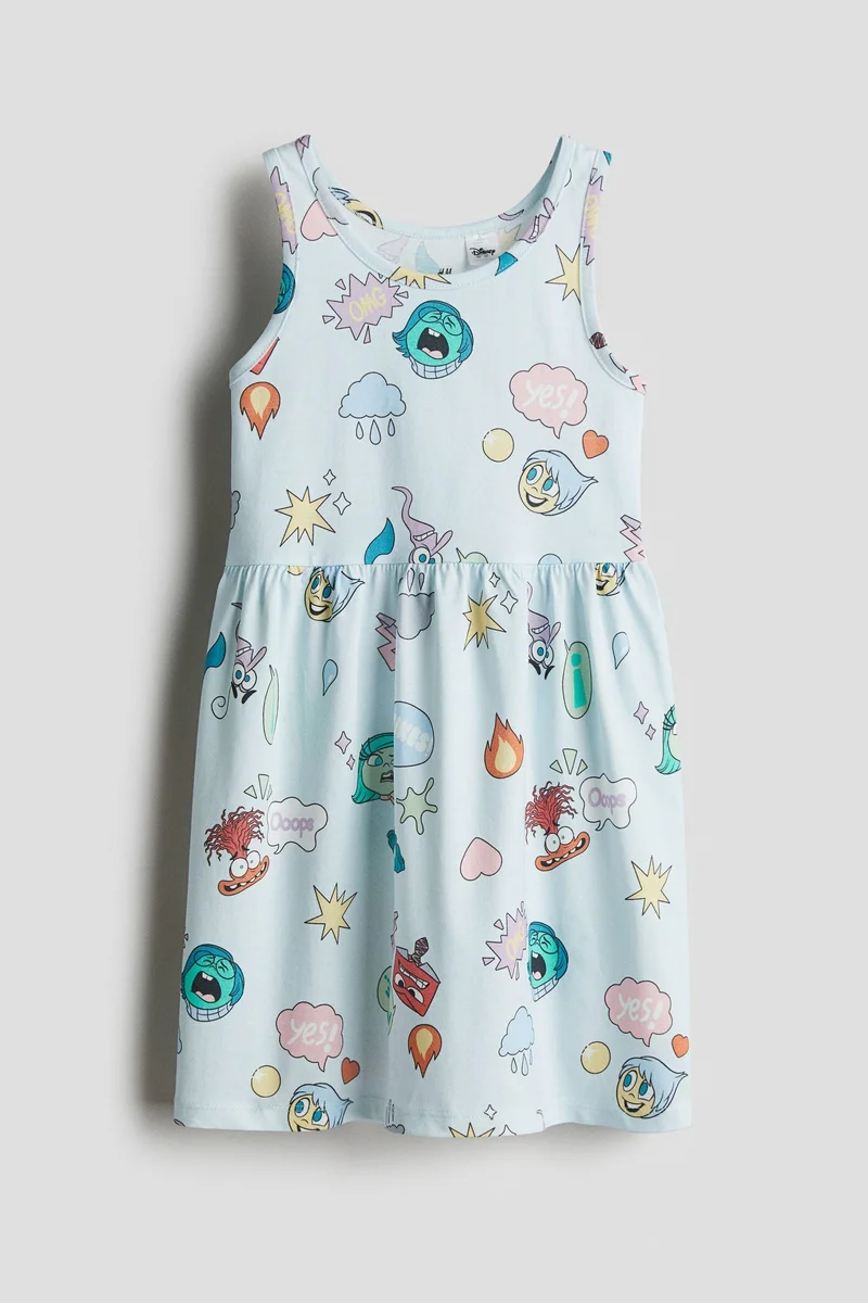 اتش اند ام Printed cotton dress