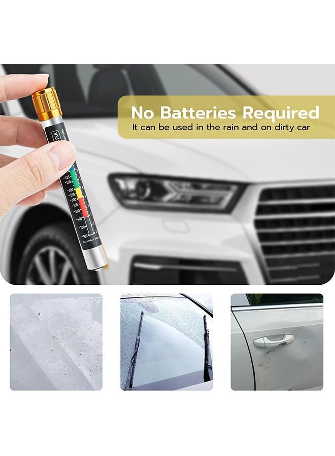 Car Paint Thickness Gauge, Paint Layer Thickness Gauge for Car Body Damage Detector with Magnetic Tip and Measuring Scale, Car Coating Lacquer Tester, Crash Test Check, Automobile Repair Tools - Image 5