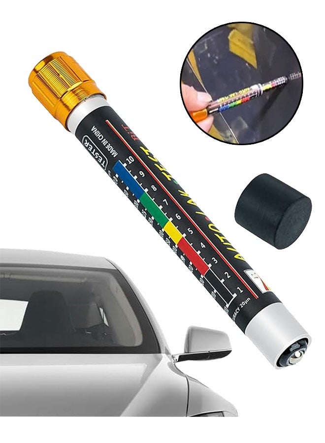 Car Paint Thickness Gauge, Paint Layer Thickness Gauge for Car Body Damage Detector with Magnetic Tip and Measuring Scale, Car Coating Lacquer Tester, Crash Test Check, Automobile Repair Tools - Image 1