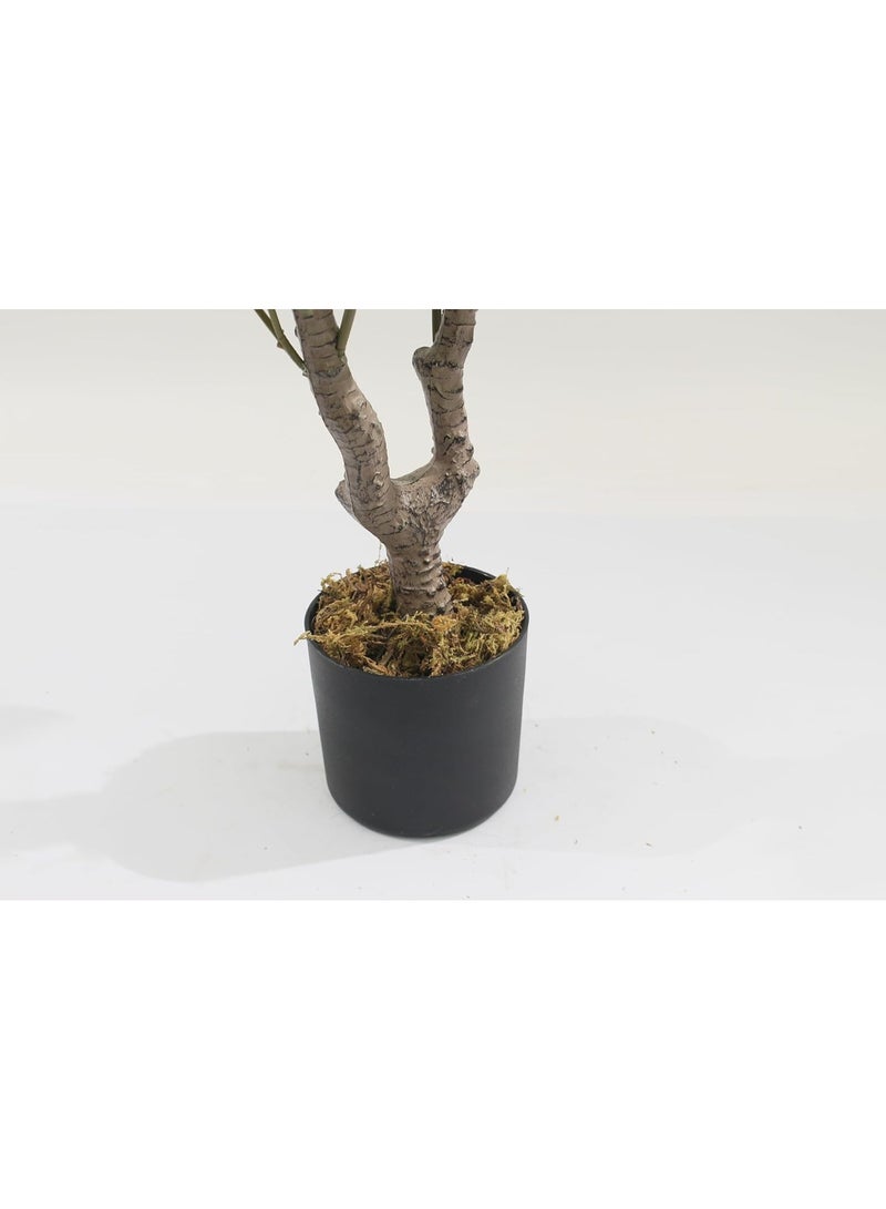 Marcolo Artificial Lemon Tree in Black Pot, Faux Potted Plant with Yellow Lemons, Green Leaves, Indoor Decor (90cm) - Image 4