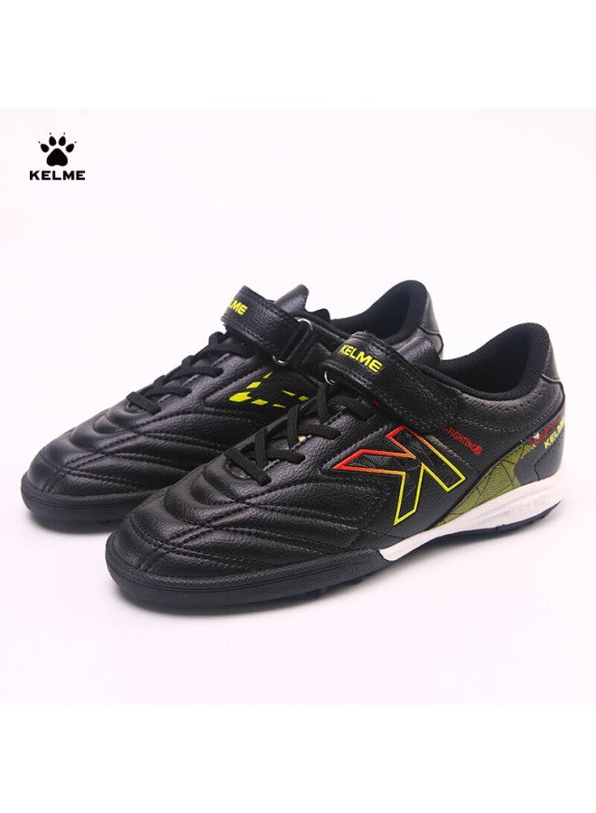 Kelme Youth Tf Soccer Shoes With Turf Cleats For Compeion Students Anti-slip Wear-resistant Soccer Shoes Men Black Size 38 - Image 2
