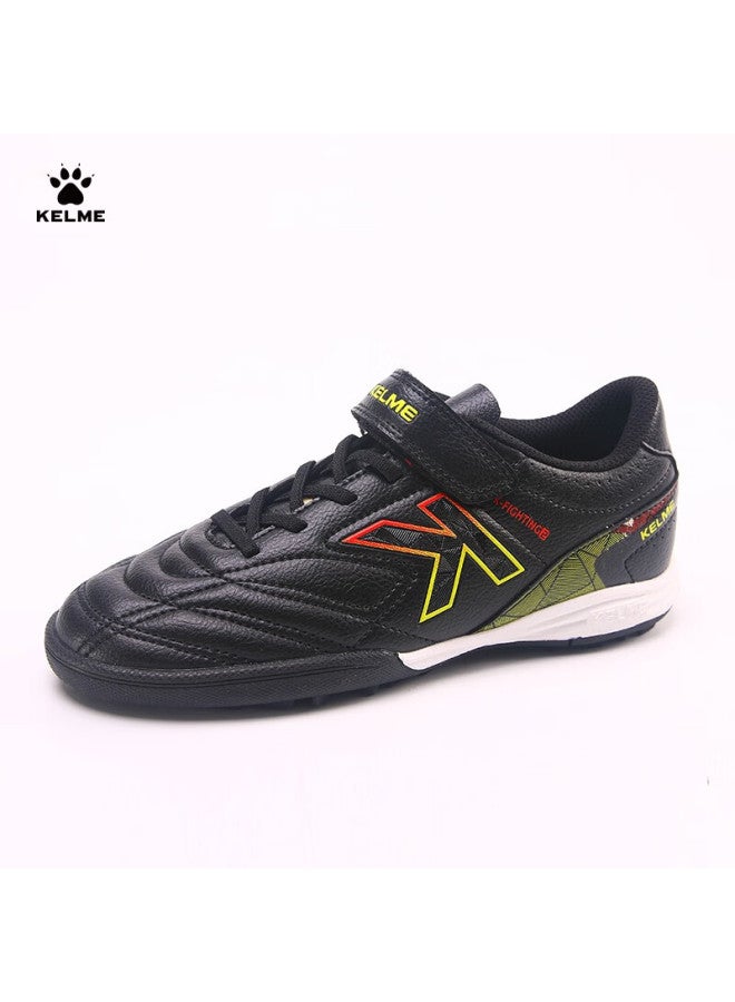 Kelme Youth Tf Soccer Shoes With Turf Cleats For Compeion Students Anti-slip Wear-resistant Soccer Shoes Men Black Size 38 - Image 3