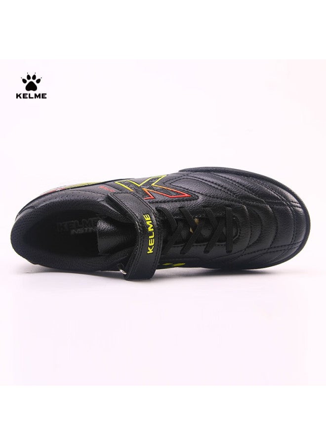 Kelme Youth Tf Soccer Shoes With Turf Cleats For Compeion Students Anti-slip Wear-resistant Soccer Shoes Men Black Size 38 - Image 4