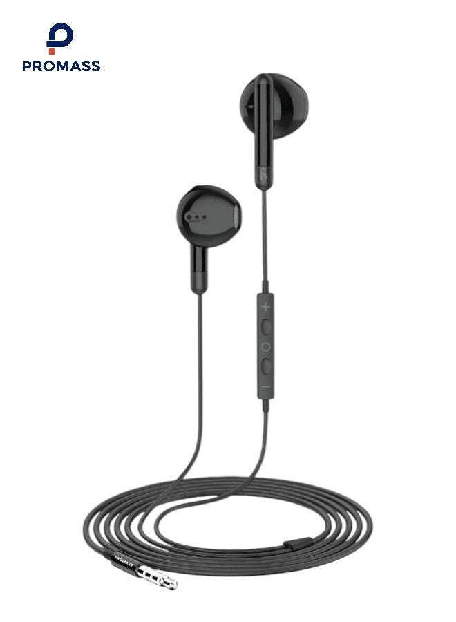 PROMASS wired earphones with microphone and 3.5mm, comfortable earphones suitable for iPhone, computer games, airplane travel, school, Samsung, Android and iPad. - Image 1