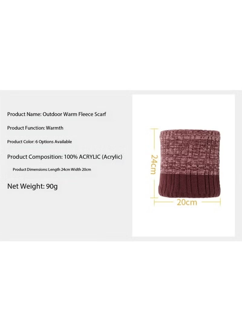 Winter Knit Hat, Scarf, and Gloves 3-Piece Set: Includes a multi-functional brimless hat, a comfortable scarf, and a pair of touchscreen gloves. Outdoor Sports Hat Set (Bright Red) - Image 3