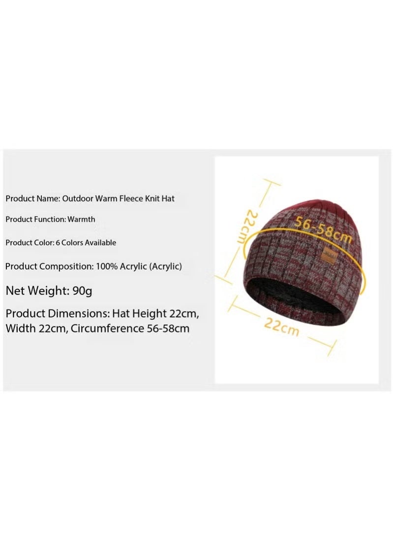 Winter Knit Hat, Scarf, and Gloves 3-Piece Set: Includes a multi-functional brimless hat, a comfortable scarf, and a pair of touchscreen gloves. Outdoor Sports Hat Set (Bright Red) - Image 4