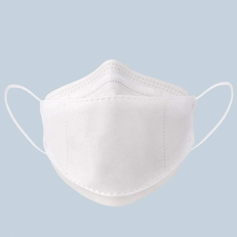 woobles [Made in Korea] 50/100Pcs KF94_Face_Mask for Adults [Individually Packaged] 4-Ply Layer Filter Fish_Type Black Face_Mask Bk1 -50pcs - Image 5