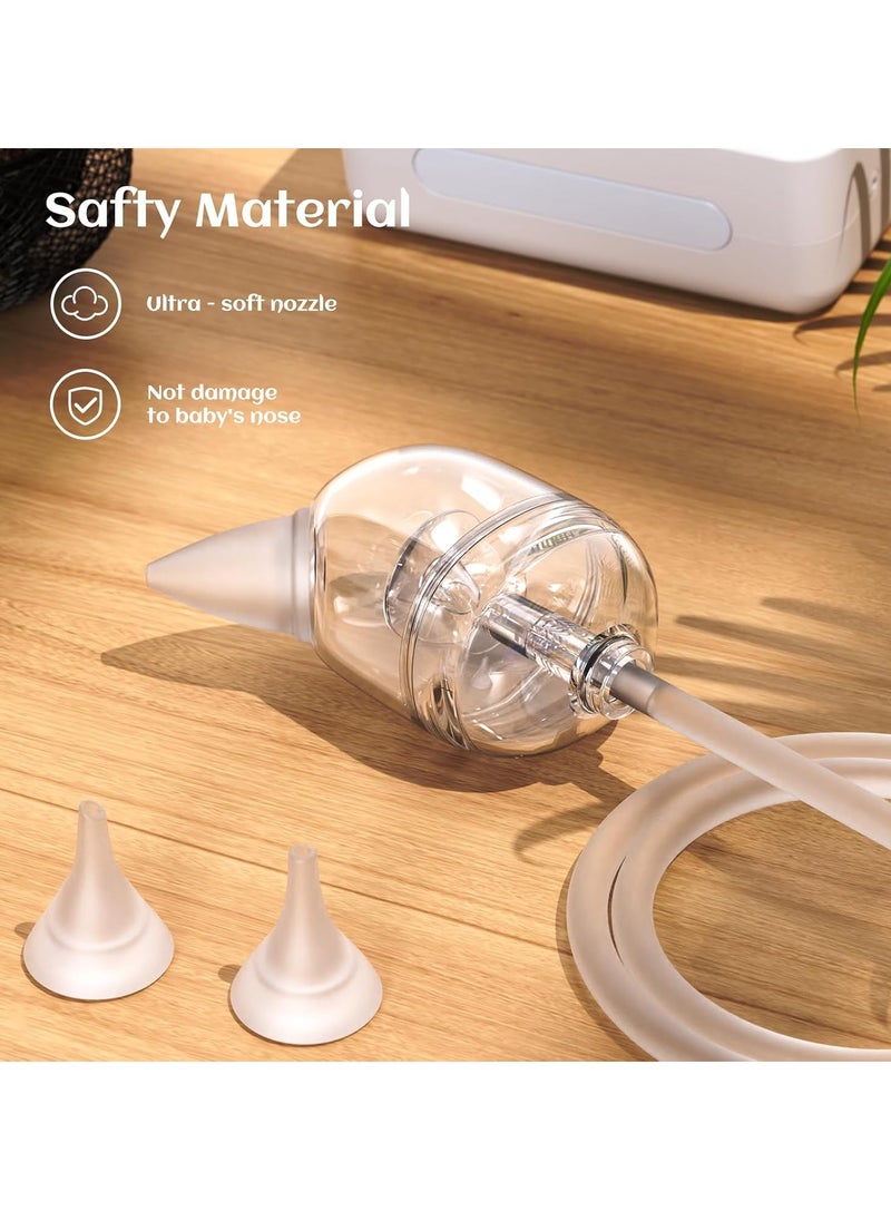 Generic Baby electric nasal aspirator children's small electric nasal cleaner  food-grade silicone suction head  9 levels of adjustable suction  rechargeable  with night light and nursery rhymes  - Image 2