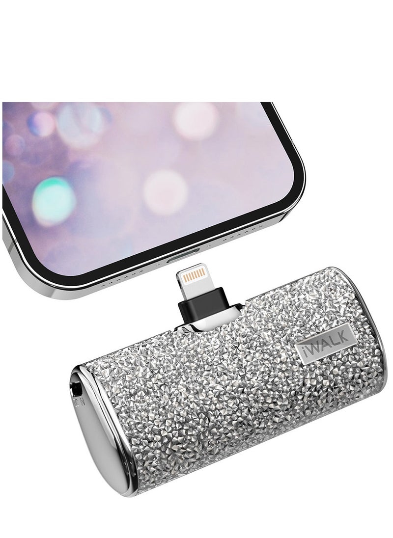 iWALK Small Portable Power Bank 4500mAh Power Bank, Lightining-Type Diamond-Silver - pzsku/Z799B975C3D57DB1F51AAZ/45/_/1740044831/115053cb-a5d8-40b0-a697-bf77958d9eb5