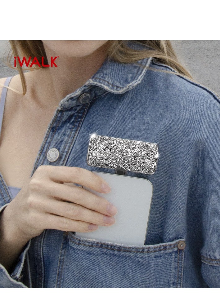 iWALK Small Portable Power Bank 4500mAh Power Bank, Lightining-Type Diamond-Silver - pzsku/Z799B975C3D57DB1F51AAZ/45/_/1740044861/ec273fef-d3b0-4aad-b247-acc0cc8268ef