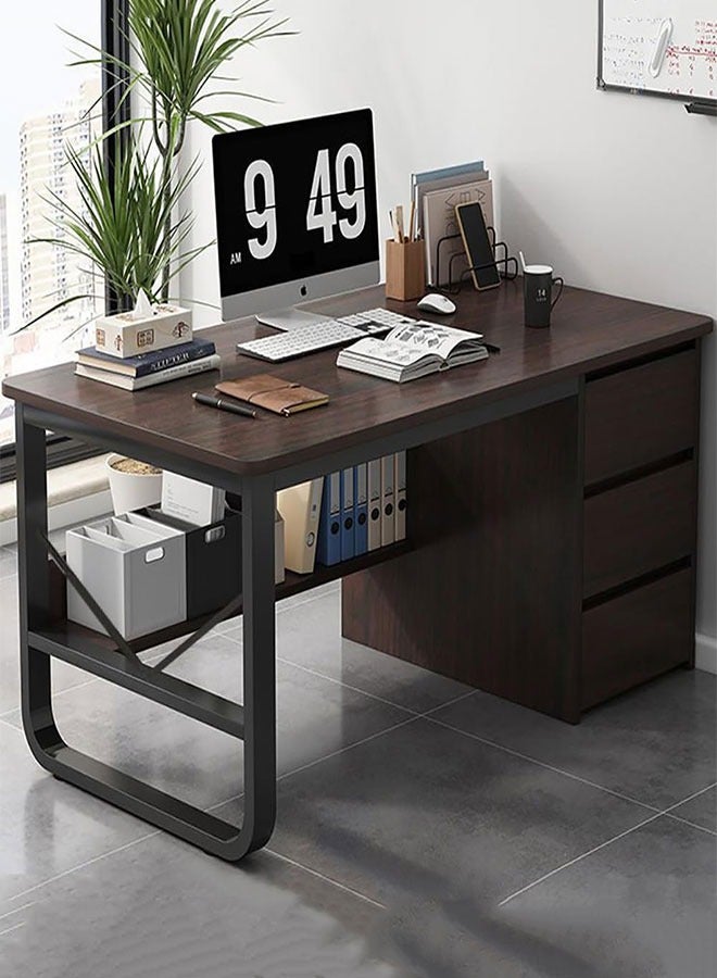 Computer Desk Riyadh GoldenLike Computer Desk,100CM Home Office Desk with Drawer and ...