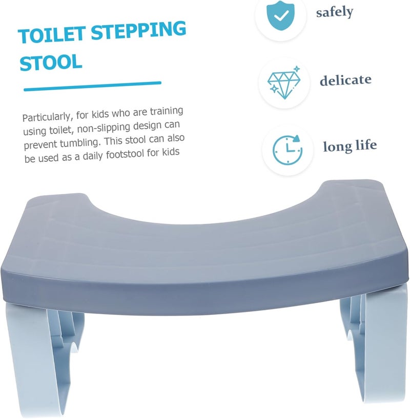 Bathroom Toilet Footstool Boys and Girls Step Stool Slip Stable Support Simple Colors Fashionable Appearance for Daily Use Random Color - Image 3