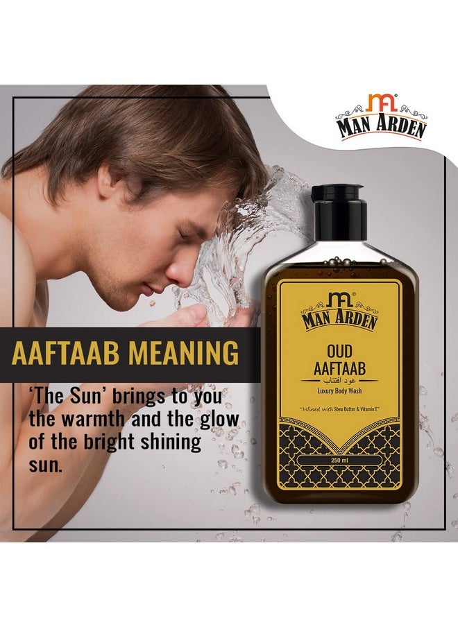 Man Arden Oud Aaftaab Luxury Body Wash Infused With Shea Butter & Vitamin E, 250Ml  - Image 5