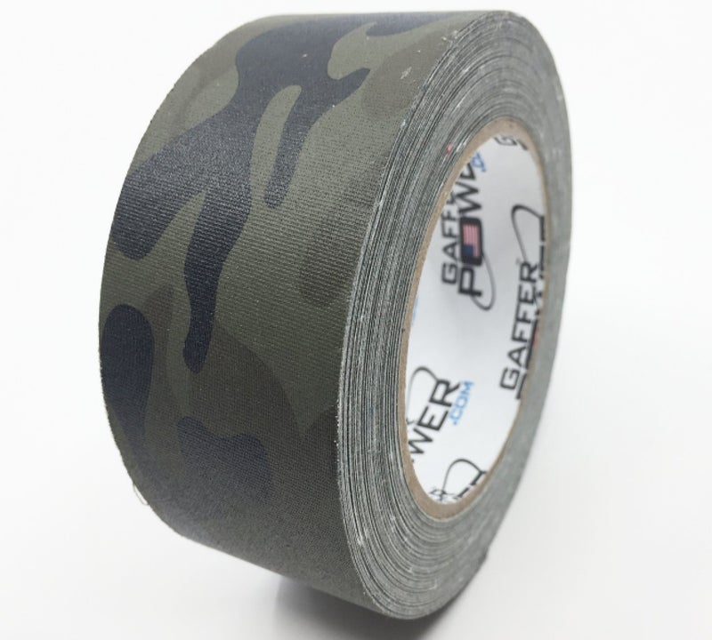 Gaffer Power Camouflage Gaffer Tape | Premium Grade Army Green Camo Tape | USA Made | Heavy Duty, Non-Reflective & Water Resistant | 2 Inch x 25 Yards - Image 1