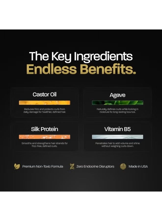 استنادا الي كريم التجفيف ، يحدد التجفيفات ، يتحكم في التجفيف ، يمسك متوسطًا ، يهيدرات ويغذي مع الأغاف ، بروتين الحرير وزيت الخريف ، لا مواد كيميائية ضارة أو عطر اصطناعي (حزمة 6.8 أوقية من 1) - Image 5