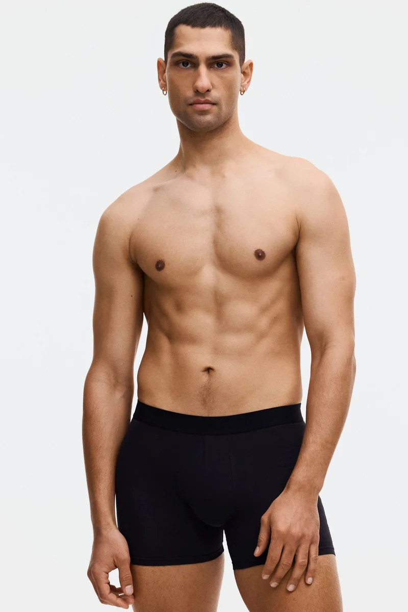 H&M  5-pack cotton mid trunks for Men | Best Price UAE