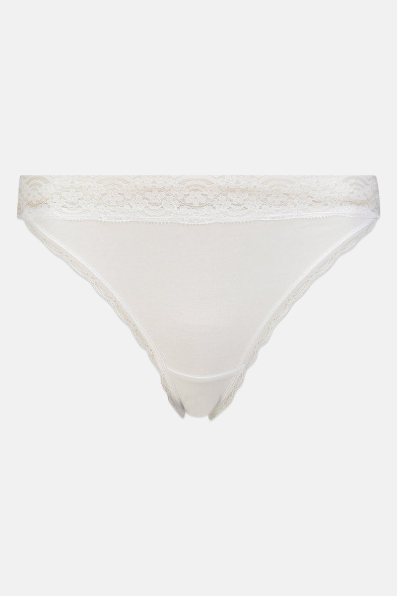 bebe Women 3 Pieces Eyelet Pull on Panties, Multicolor - Image 3