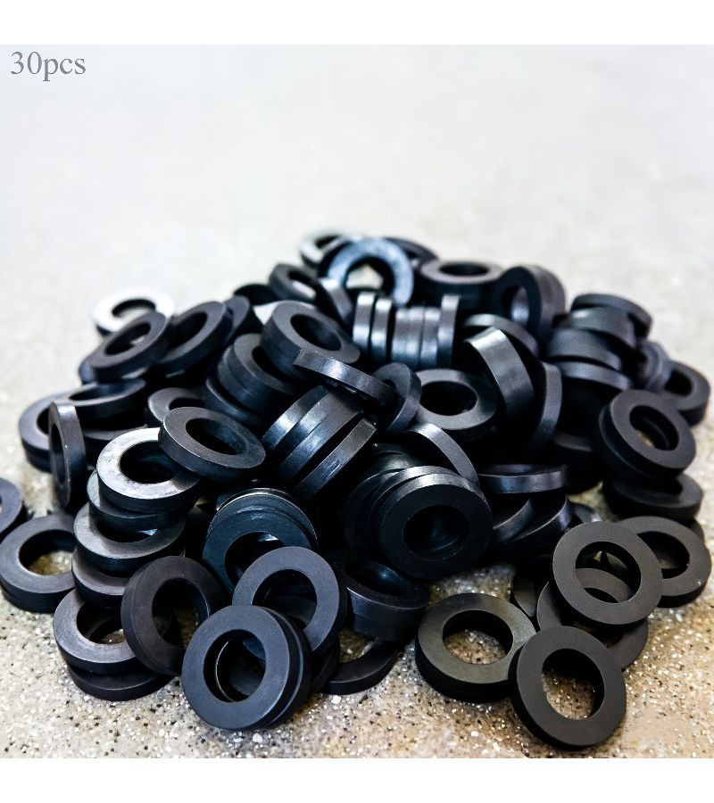 30 Pieces Black Rubber O Ring Set For Faucets Corrugated Pipes Shower Hoses Water Heaters Control Valves Even Texture Smooth Surface Durable Anti Slip Secure Connections - Image 5
