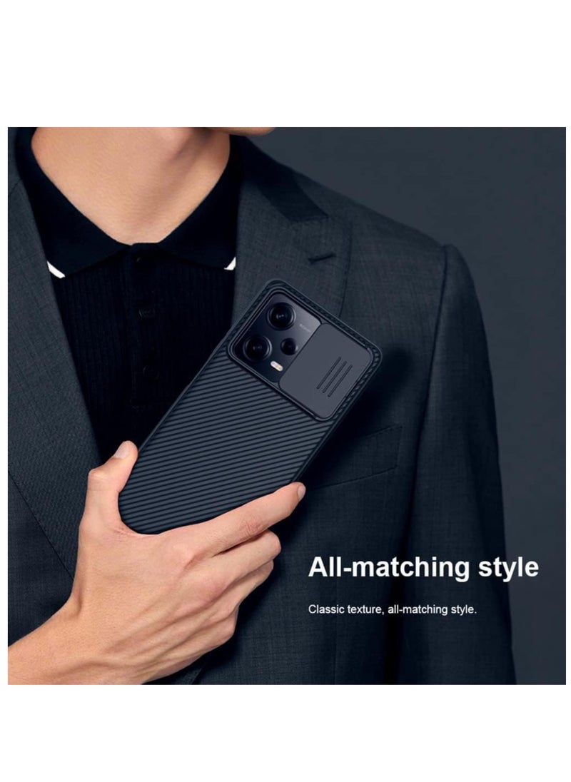 غطاء Nillkin متوافق مع هاتف Xiaomi Poco X5 Pro 5G مناسب لهاتف Redmi Note 12 Pro مع حافظة واقية للهاتف المنزلق للعدسة
