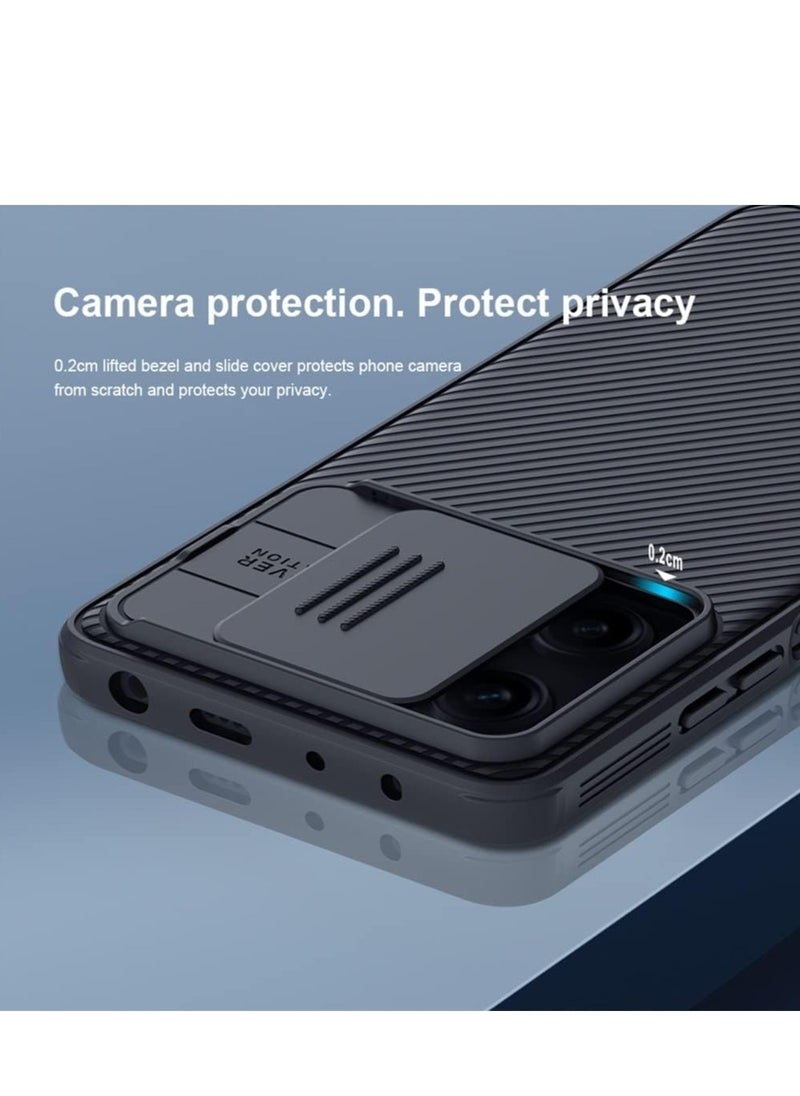 غطاء Nillkin متوافق مع هاتف Xiaomi Poco X5 Pro 5G مناسب لهاتف Redmi Note 12 Pro مع حافظة واقية للهاتف المنزلق للعدسة